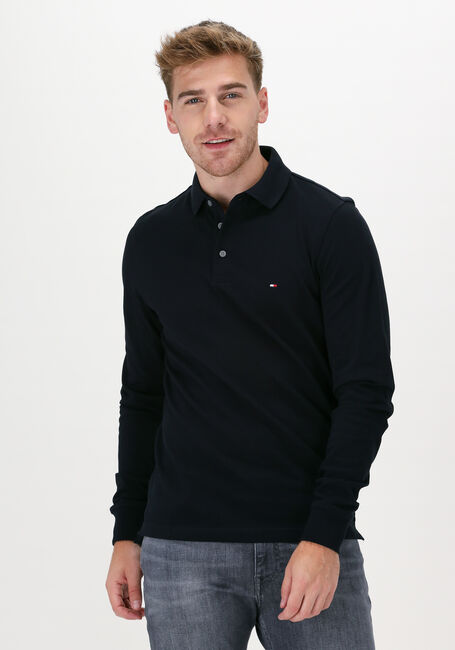 TOMMY HILFIGER Polo 1985 SLIM LS POLO Bleu fonc&eacute; - large