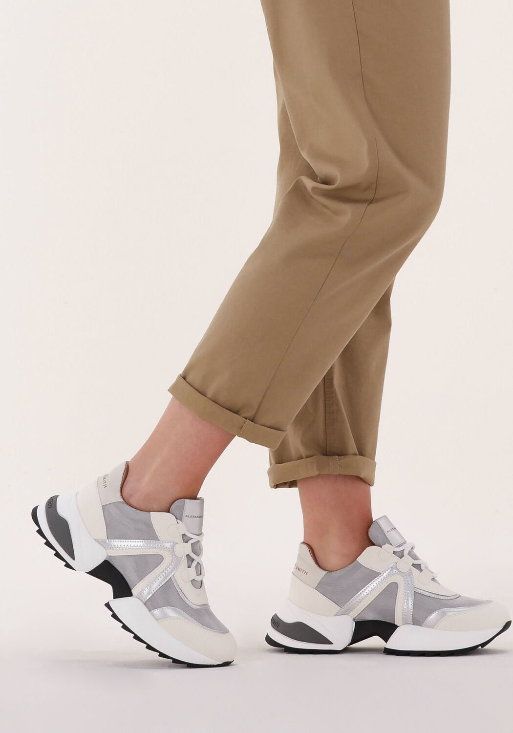 Zilveren ALEXANDER SMITH Sneakers MARBLE - large