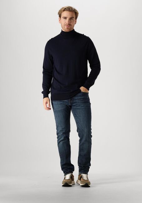 Donkerblauwe PROFUOMO Coltrui PULLOVER ROLL NECK - large