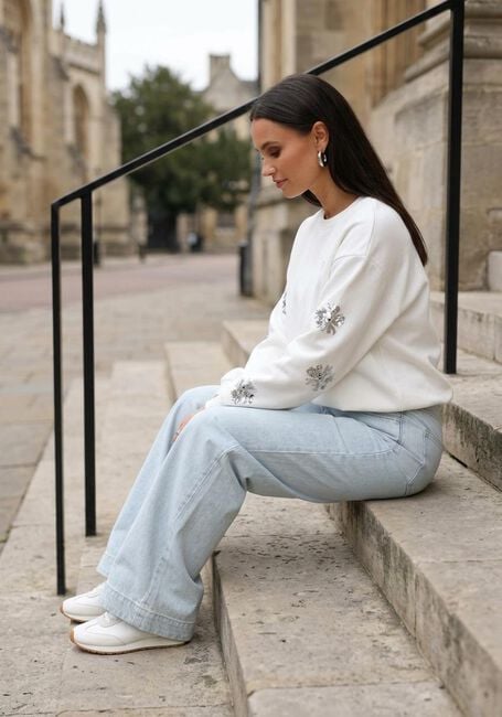 Gebroken wit NUKUS Trui SUZANNE PULLOVER PAILLET - large