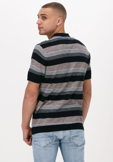 SCOTCH & SODA Polo KNITTED STRUCTURED LINEN-BLEND POLO en noir - large
