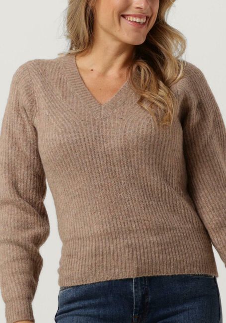 MINUS Pull NEPHELE KNIT PULLOVER en taupe - large