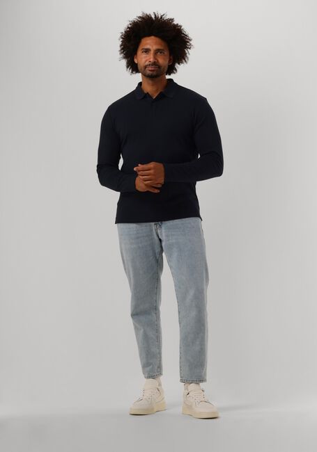 SELECTED MEN Polo SLHSLIM-TOULOUSE LS POLO B NOOS Bleu foncé - large