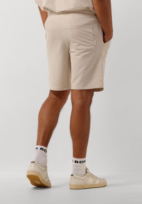 SELECTED HOMME Pantalon courts SLHREGULAR-BEN SEERSUCKER JERSEY SHORTS en taupe - large