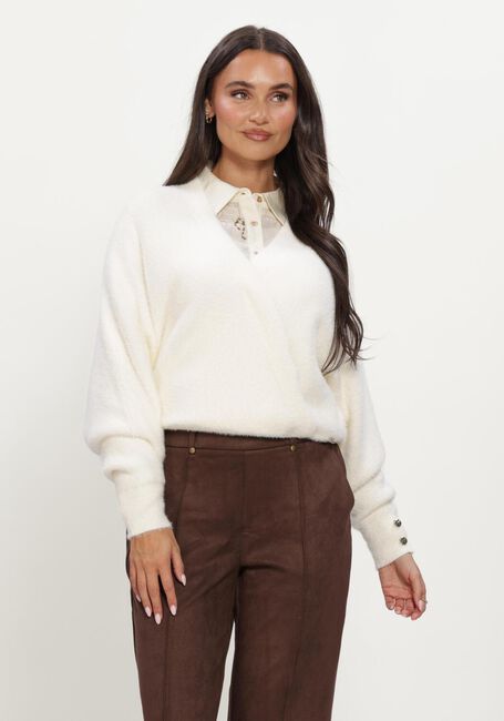 NUKUS Pull BEAU PULLOVER WRAP Cr&egrave;me - large