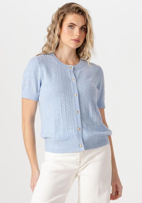 TOMMY HILFIGER Haut MINI CABLE C-NK CARDI SS en bleu - large