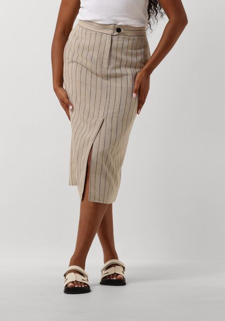 CO'COUTURE Jupe midi LINEN PIN PENCIL SKIRT en beige - large