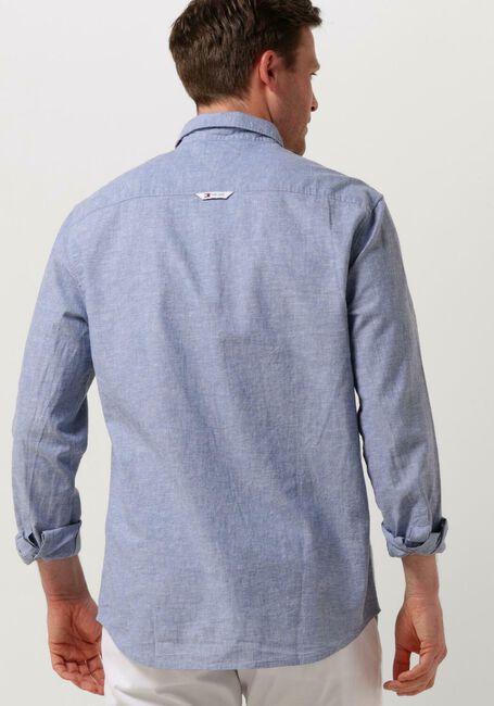 TOMMY JEANS Chemise décontracté TJM REG LINEN BLEND SHIRT en bleu - large