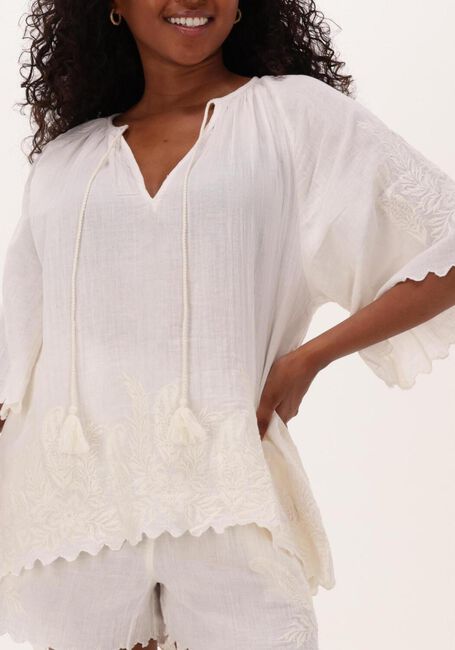 Witte SISSEL EDELBO  SANDRA ORGANIC COTTON BLOUSE - large