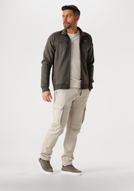 Groene PME LEGEND Jack ZIP JACKET SPACER LOOK SWEAT - large