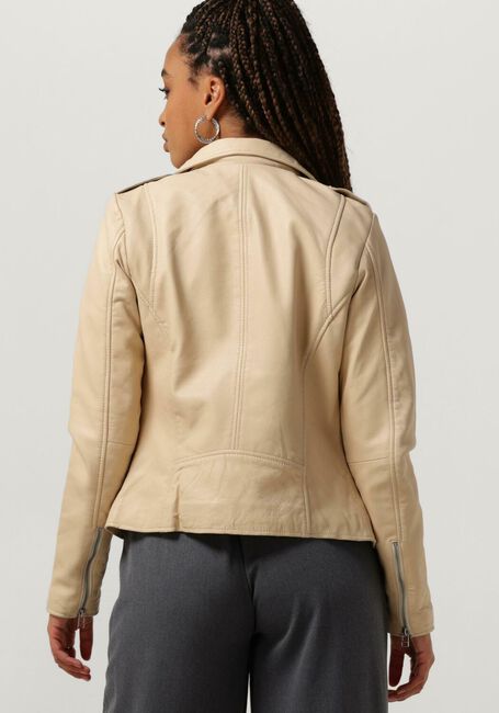 GOOSECRAFT Veste en cuir GC JULIA BIKER Blanc - large
