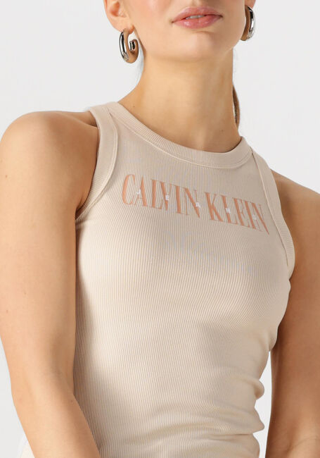 CALVIN KLEIN Haut VARSITY CALVIN KLEIN RIB TANK en beige - large