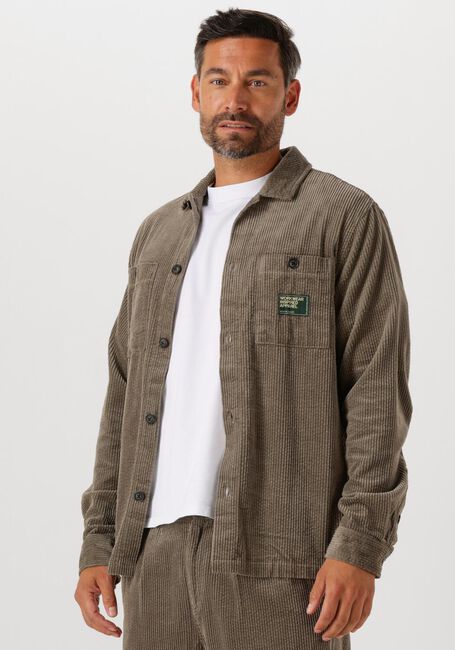 ANERKJENDT AKTHEO CORD L/S OVERSHIRT Surchemises en vert - large