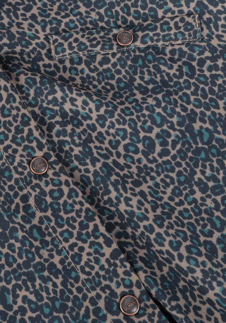 Blauwe NOBELL Mini jurk MAJ SHIRT DRESS ANIMAL - large