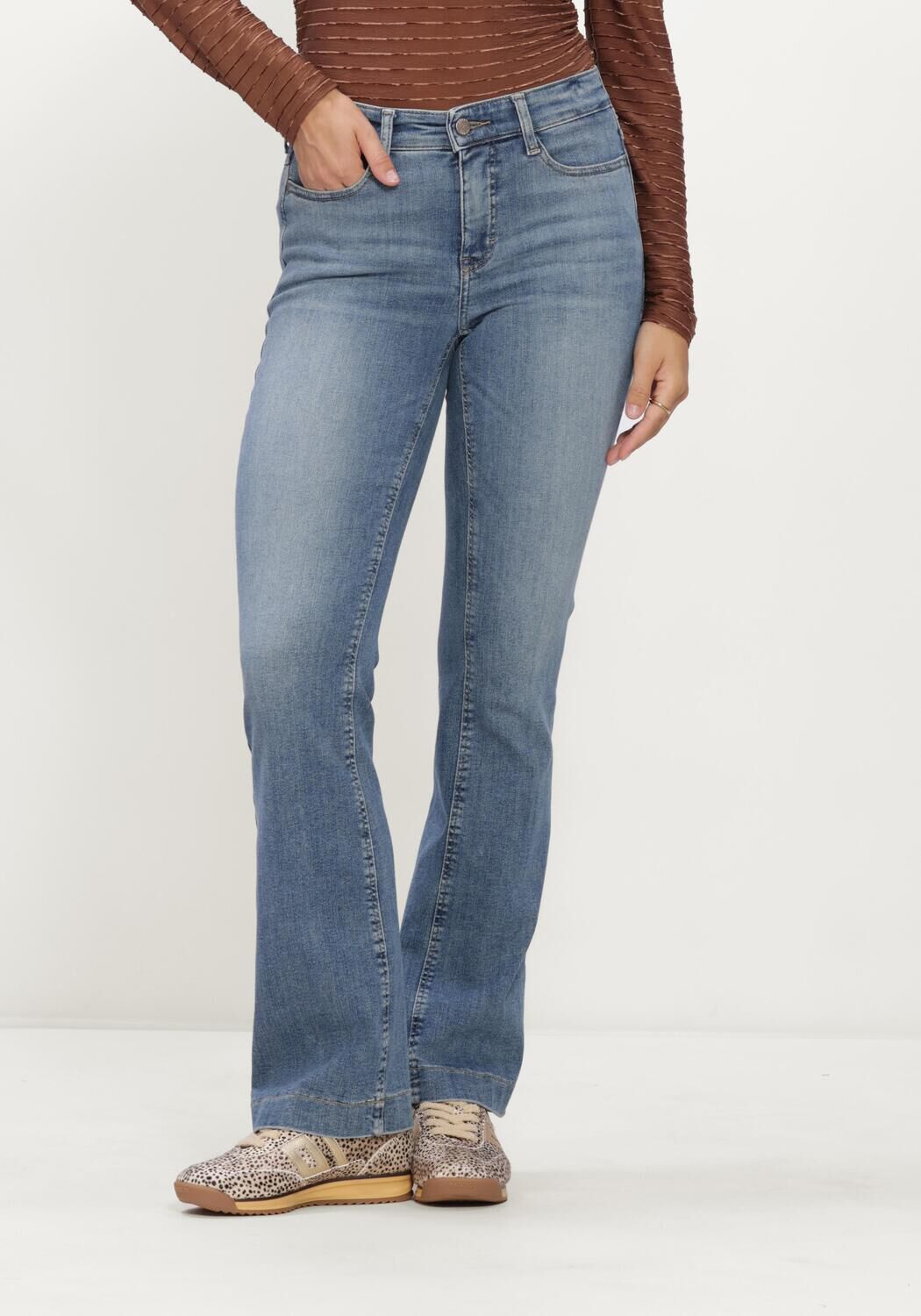 MAC Wide jeans 0358L AUTHENTIC MEGA FLEX en bleu - large