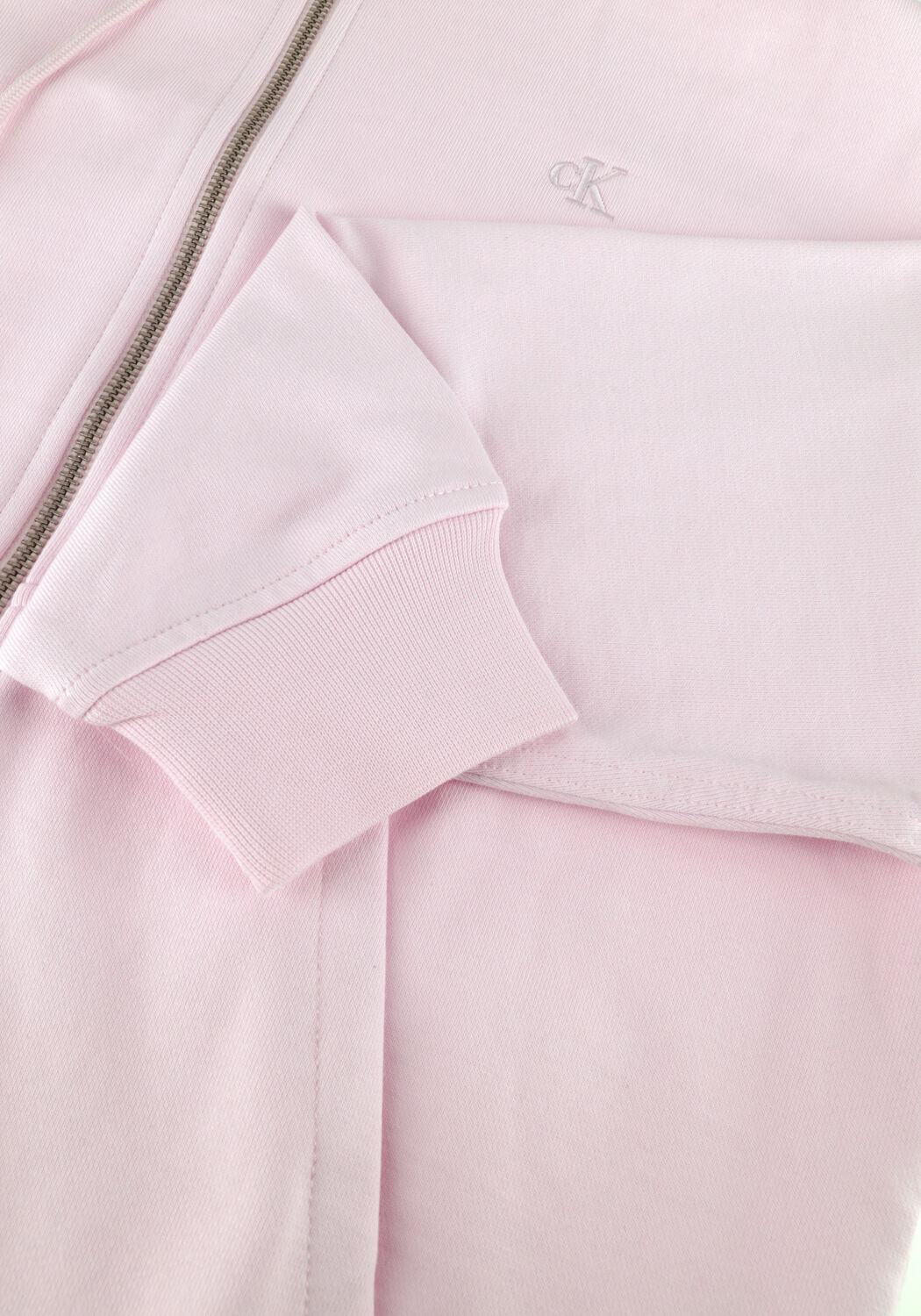 Roze CALVIN KLEIN Truien/vesten ARCHIVE LOGO FRENCH TERRY FZ HOO - large