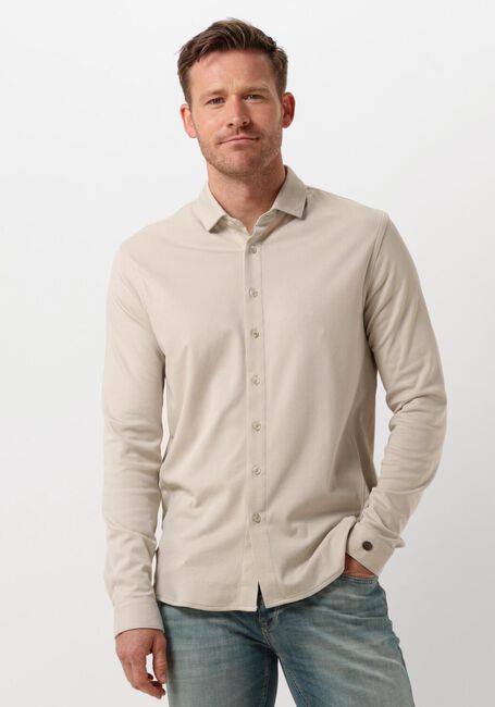 CAST IRON Chemise décontracté LONG SLEEVE SHIRT CF TEC TONE INTERLOCK JERSEY en beige - large