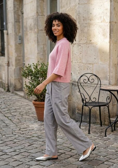 EDITED Haut BIRLA KNIT SHIRT en rose - large