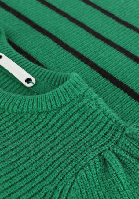 CO'COUTURE Pull ROW STRIPE PUFF KNIT en vert - large