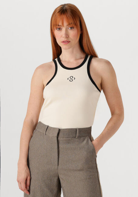 SUMMUM Haut SINGLET RIB JERSEY Blanc - large