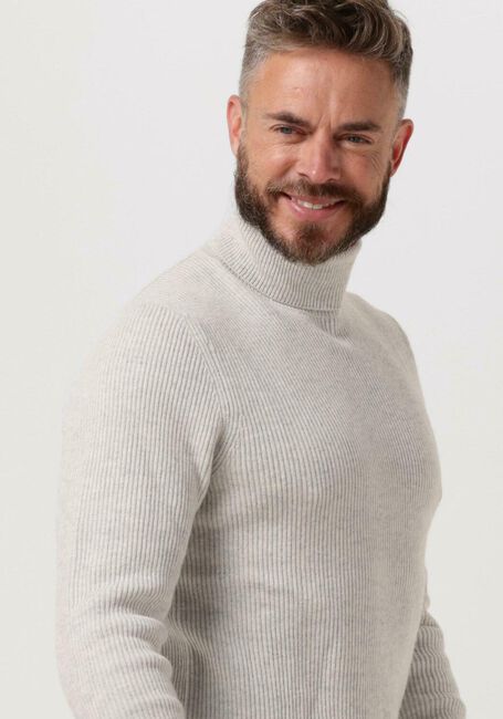 Grijze PROFUOMO Coltrui PULLOVER ROLL NECK - large