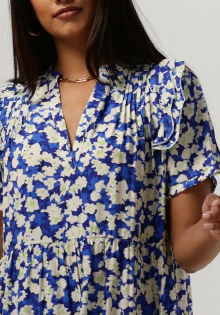 LOLLYS LAUNDRY Robe midi FREDDY DRESS en bleu - large