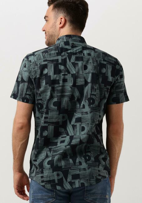 PME LEGEND Chemise décontracté SHORT SLEEVE SHIRT PRINT ON CTN SLUB en vert - large