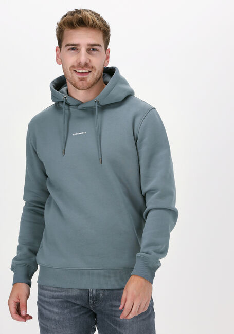 PUREWHITE Chandail PURE LOGO HOODIE en bleu - large