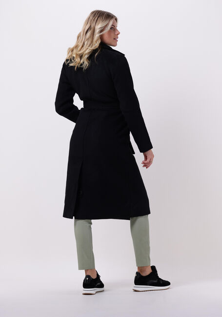 Zwarte OBJECT Mantel CLARA WOOL COAT - large