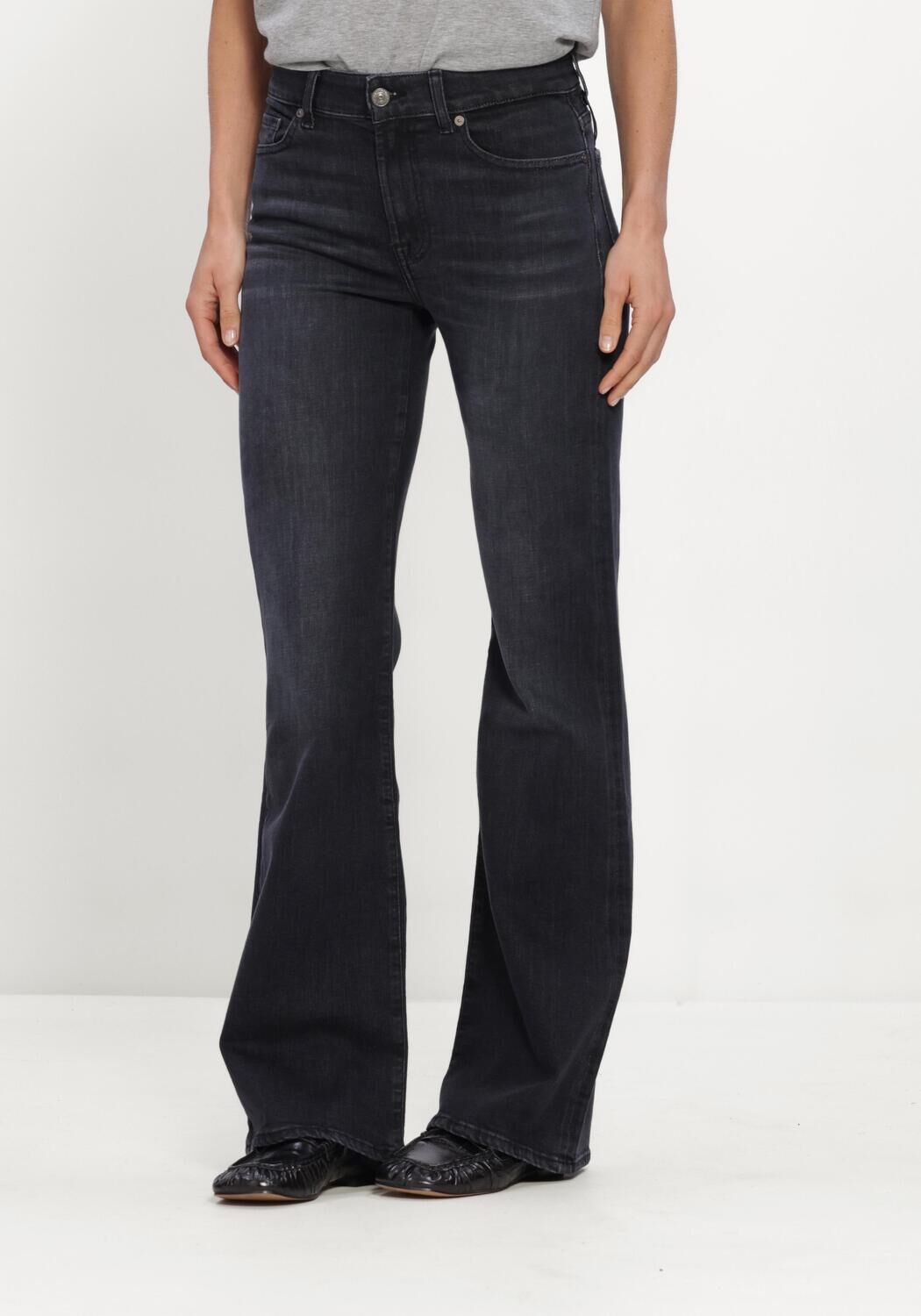 Donkerblauwe 7 FOR ALL MANKIND Flared jeans THE LEGGY BOOTCUT CARBON STORM - large