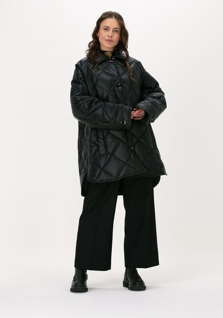 Zwarte STAND STUDIO Leren jas NANNA JACKET - large