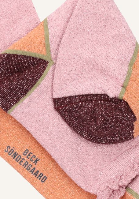 Roze BECKSONDERGAARD Beenmode BLOCKA GLAM SOCK Roze BECKSONDERGAARD Beenmode BLOCKA GLAM SOCK - large