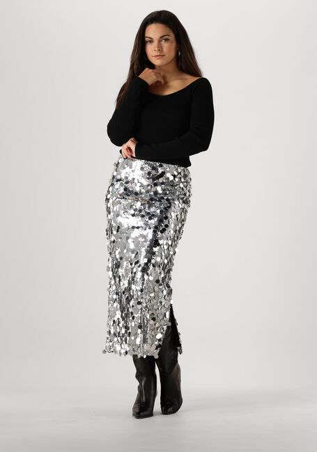 MOVES Jupe midi LUBINU en argent - large