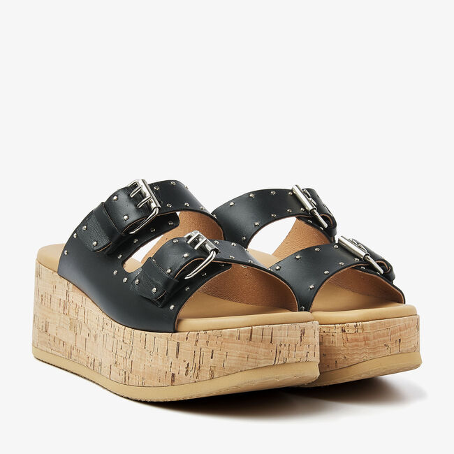 VIA VAI SISSEL MIRA Tongs en noir - large