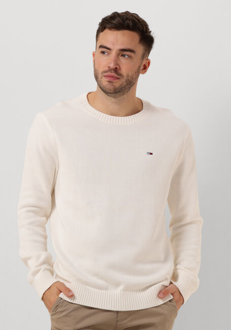 Witte TOMMY JEANS Sweater TJM SLIM ESSNTLS C-NECK SWEATER - large
