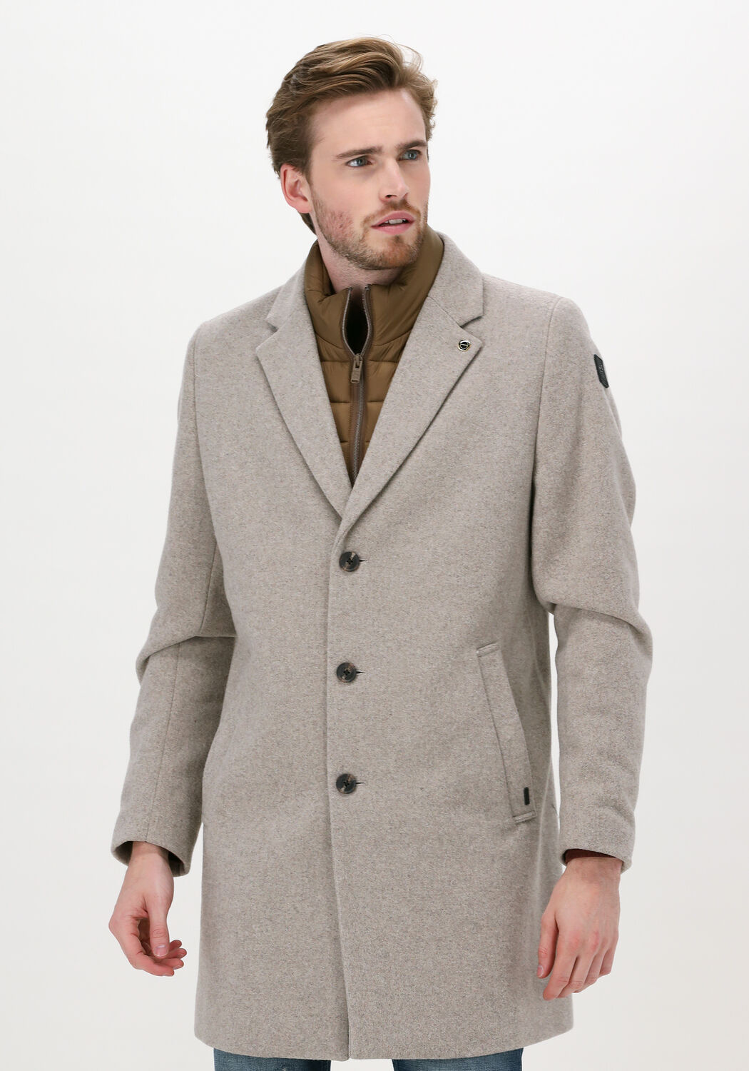 Manteau long gris clair deals