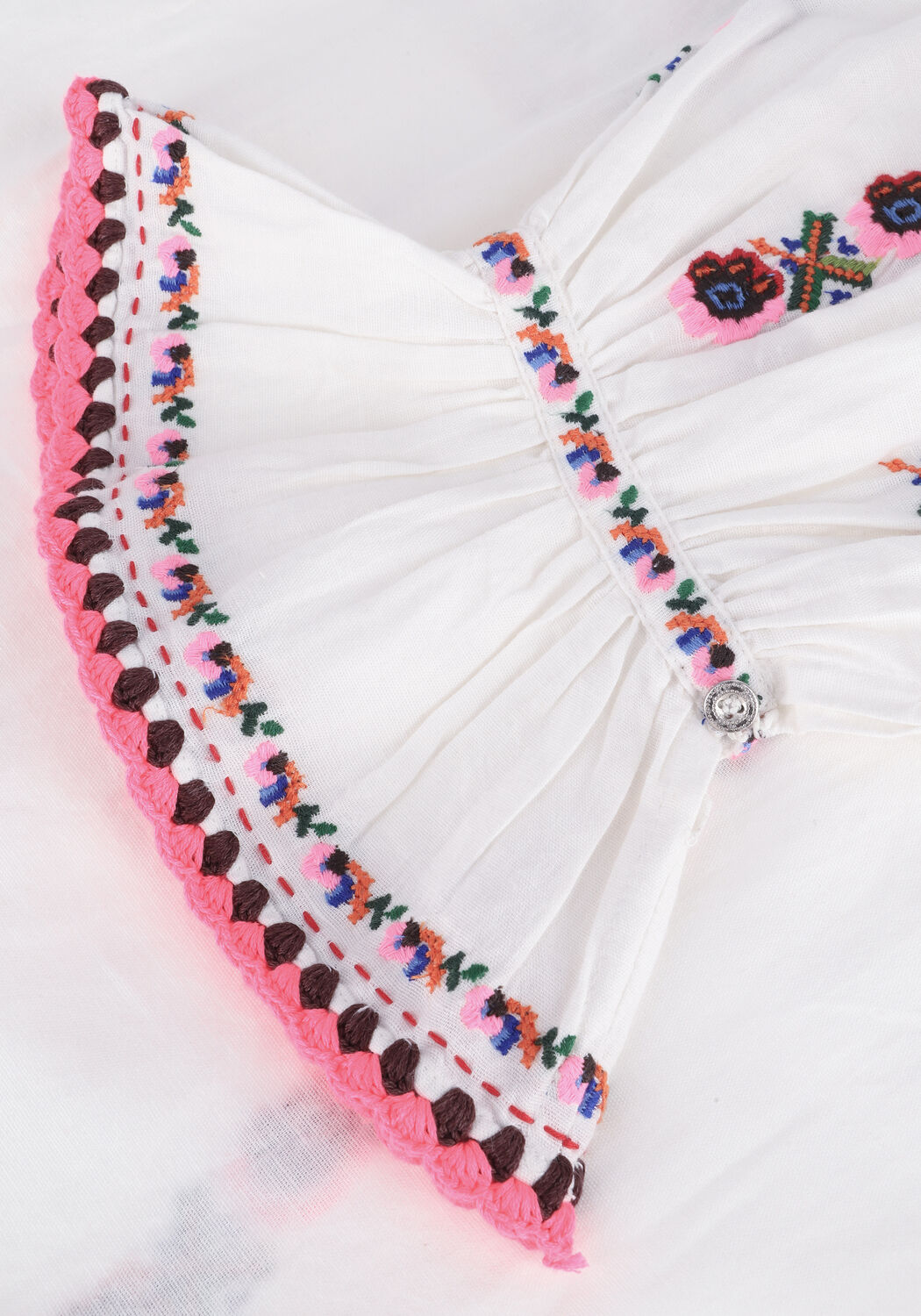 Witte ANTIK BATIK Mini jurk MILDA DRESS - large