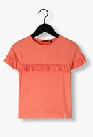 NONO T-shirt KOVAN RIB JERSEY T-SHIRT RUFFLES Corail - medium