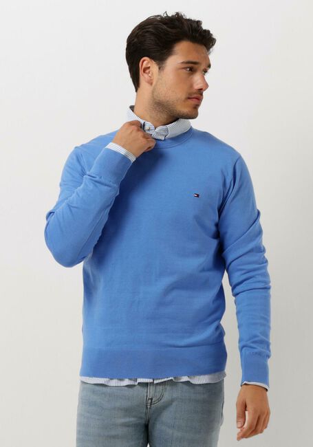 TOMMY HILFIGER Pull 1985 CREW NECK SWEATER en bleu - large