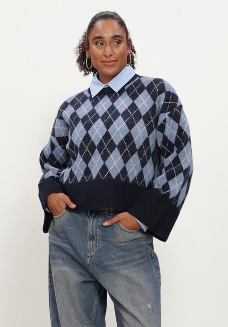 NOTRE-V Pull NV-ILA Bleu fonc&eacute; - large