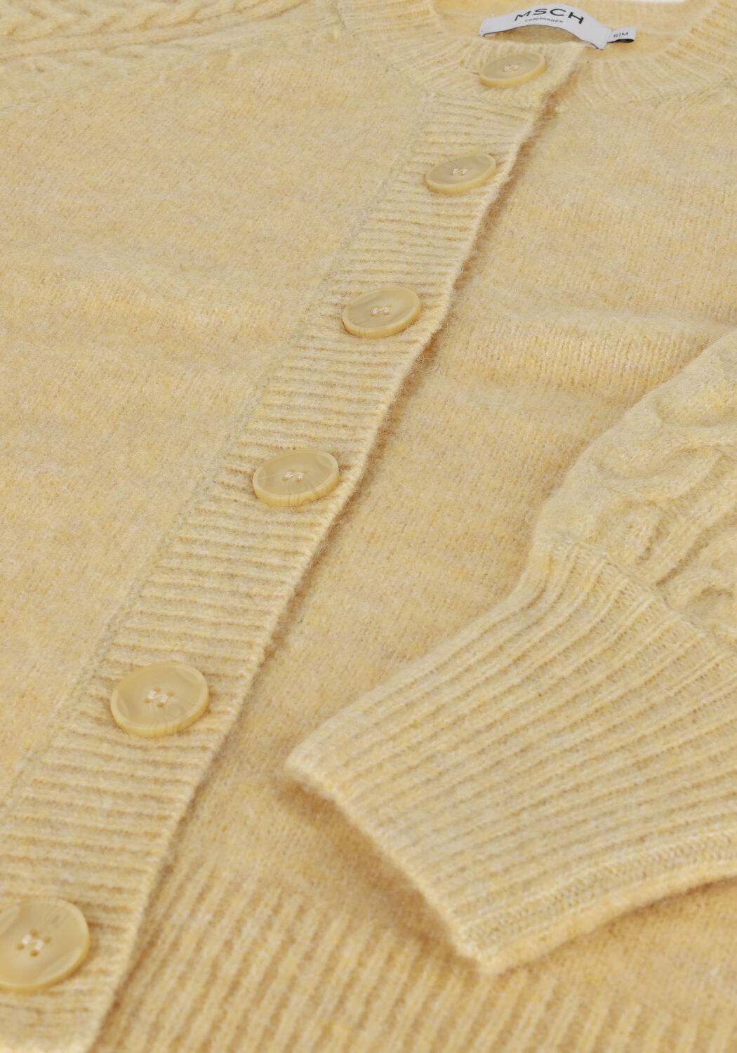 MSCH COPENHAGEN Gilet PEGGY CARDIGAN en jaune - large