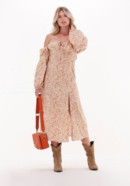 NA-KD Robe midi CUPS DETAIL COTTON LS MIDI DRESS en multicolore - large