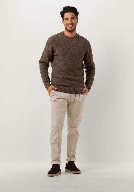 PROFUOMO Pull PULLOVER CREW NECK en marron - large