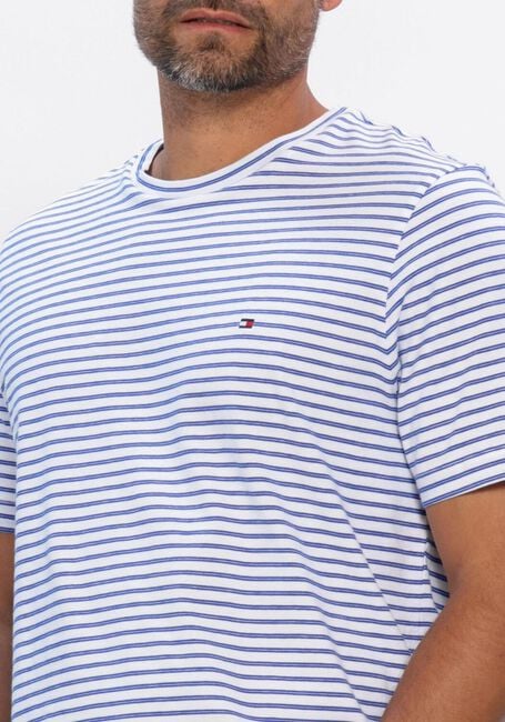 TOMMY HILFIGER T-shirt ESS SEASONAL REG FIT STRIPE TEE en bleu - large