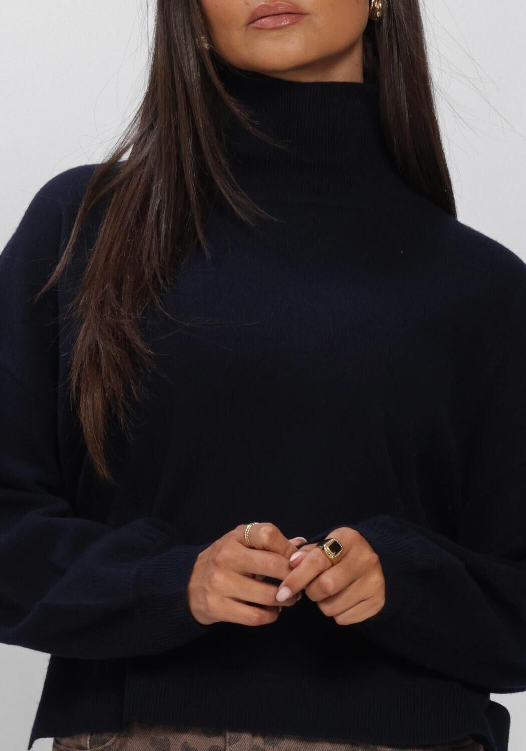 BY-BAR Pull SAMMIE PULLOVER Bleu fonc&eacute; - large