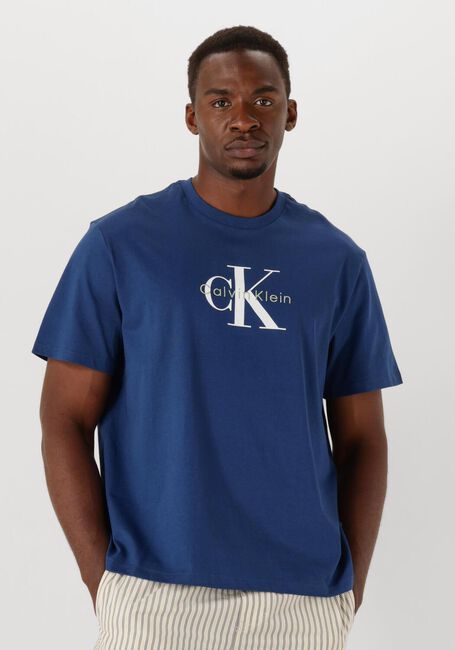 Blauwe CALVIN KLEIN T-shirt SS HERO MONOLOGO TEE 20S - large