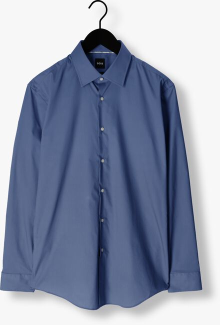 Blauwe BOSS Klassiek overhemd H-HANK-KENT-C1-214 - large