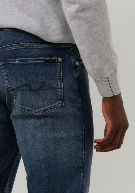 7 FOR ALL MANKIND Slim fit jeans SLIMMY TAPERED STRETCH TEK MAZE Bleu foncé - large