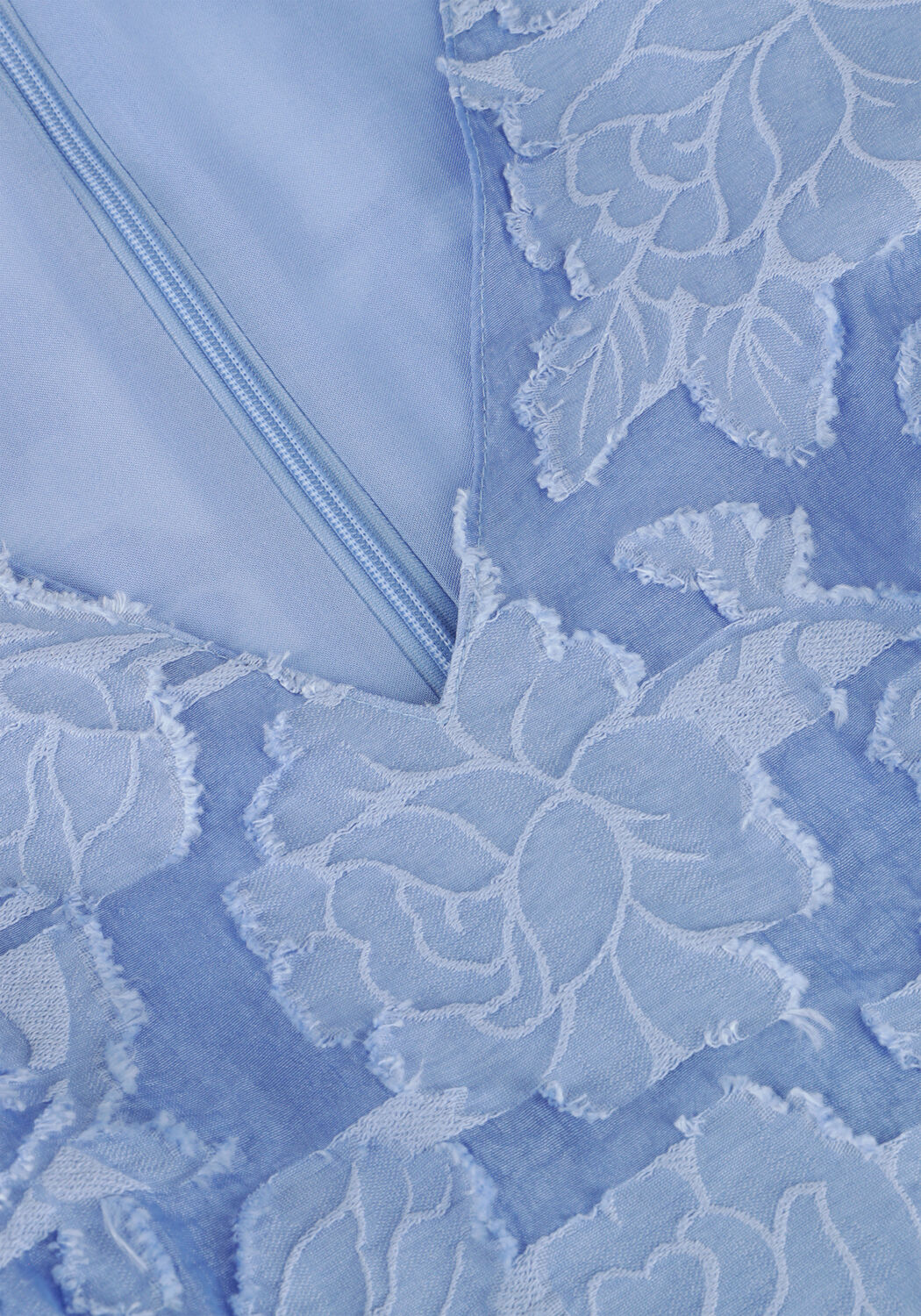 SELECTED WOMEN Mini robe SLFCALLI-SADIE LS SHORT V-NECK DRESS FF Bleu clair - large