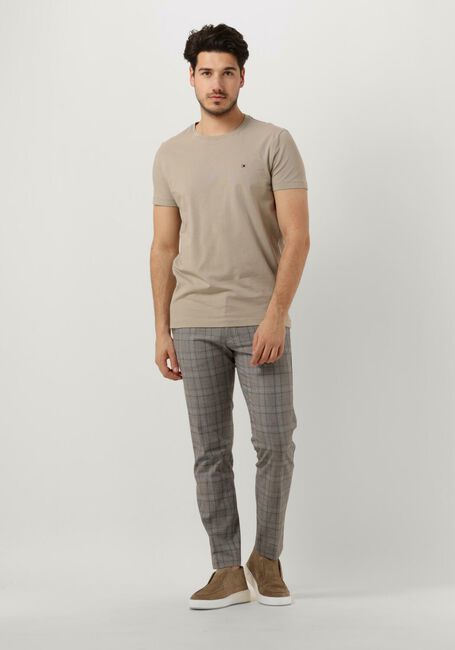 TOMMY HILFIGER T-shirt STRETCH EXTRA SLIM FIT TEE en beige - large